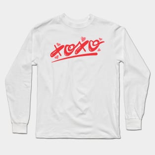 XOXO Kiss Hug Love Art Long Sleeve T-Shirt